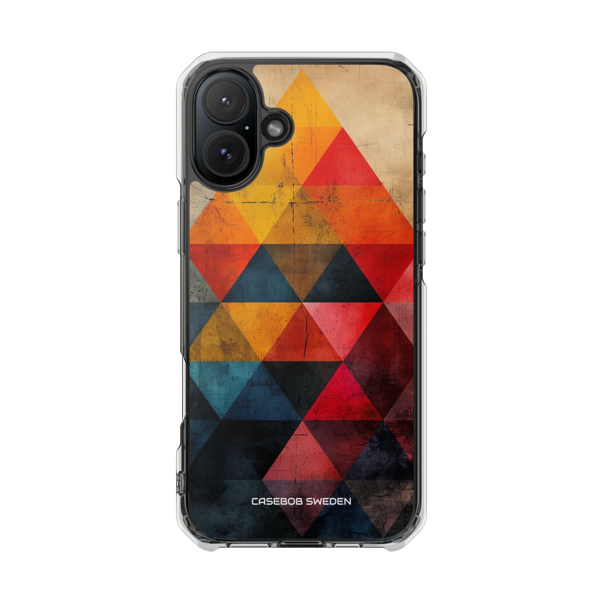 Geometric Energy - Clear Impact iPhone 16 Phone Case