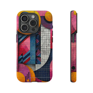 Lively Neon Geometry - Protective Phone Case