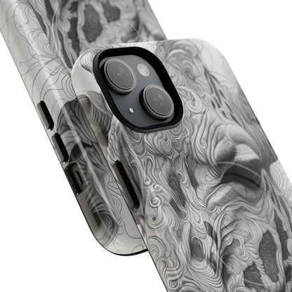 Swirling Giraffe Art iPhone 15 - Tough+