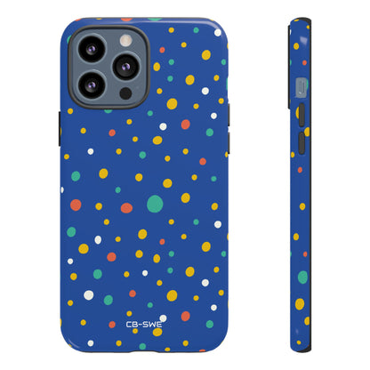 Colorful Dots Dance - iPhone Case