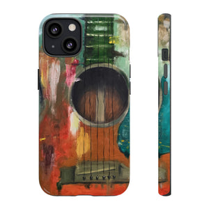 Oil painting - Guitar - Protective Phone Case