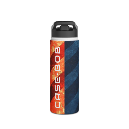 Diagonal Stripes Blaze - Stainless Steel Water Bottle