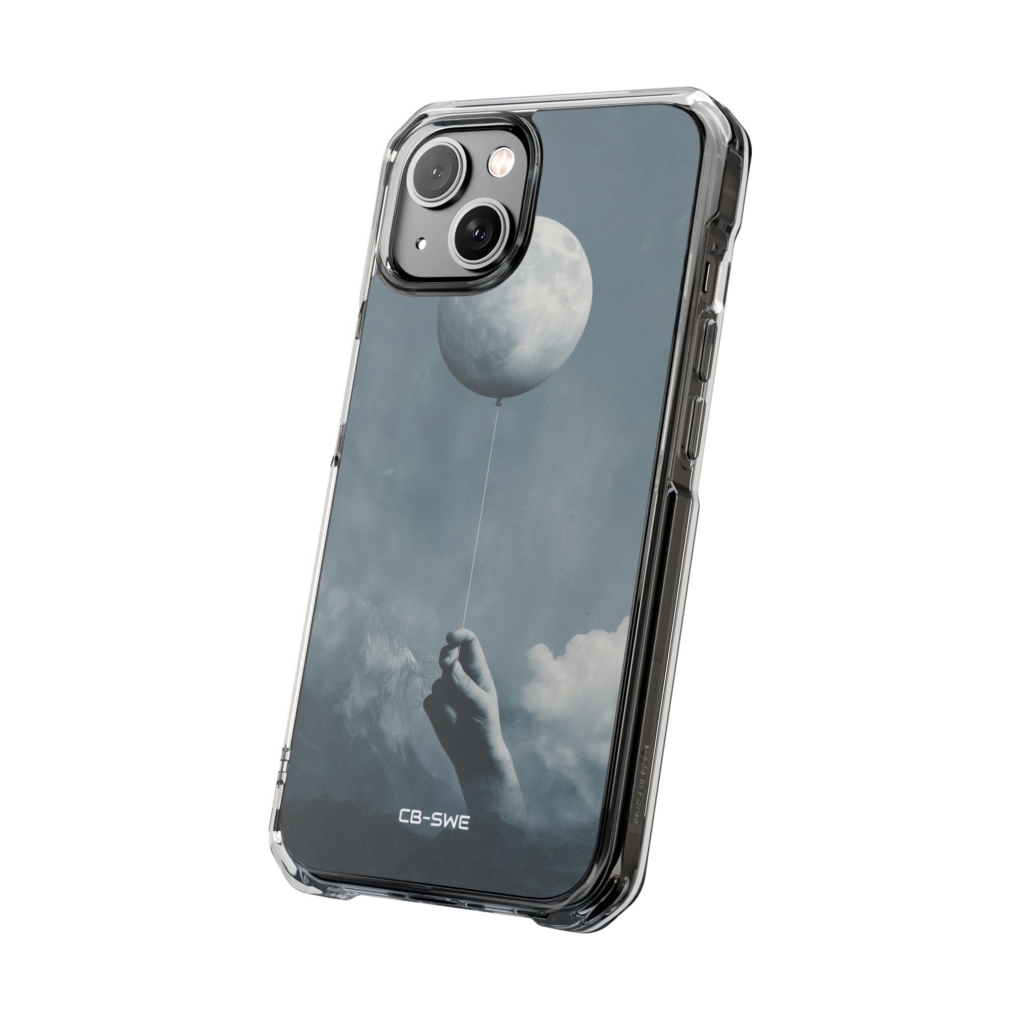 Moon Cradled Softly iPhone Case - Impact