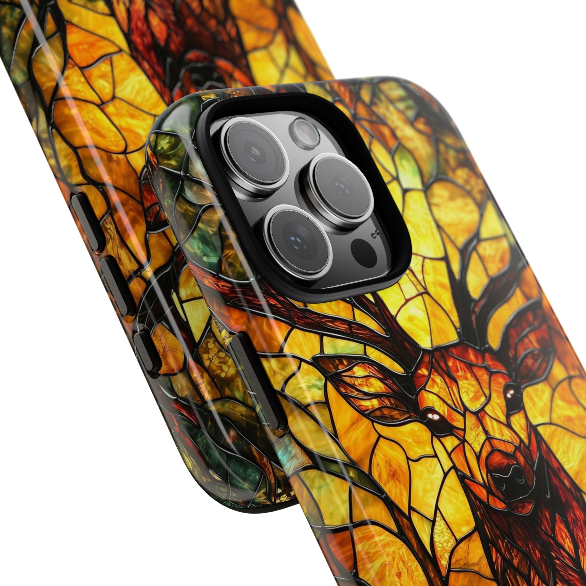 Glowing Stag Emerges - iPhone Case