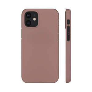 Burnished Brown iPhone Case (Slim) iPhone 12 Mini Glossy Phone Case