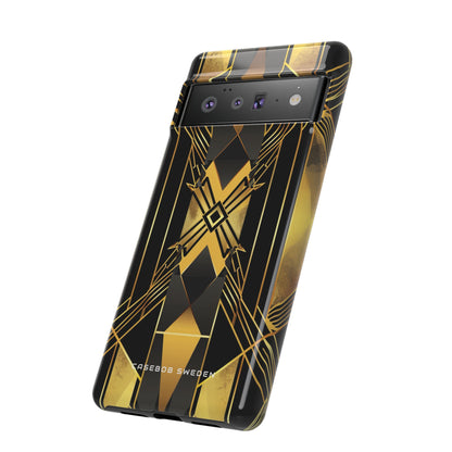 Golden Geometric Elegance Google Pixel 6 - Tough Phone Case