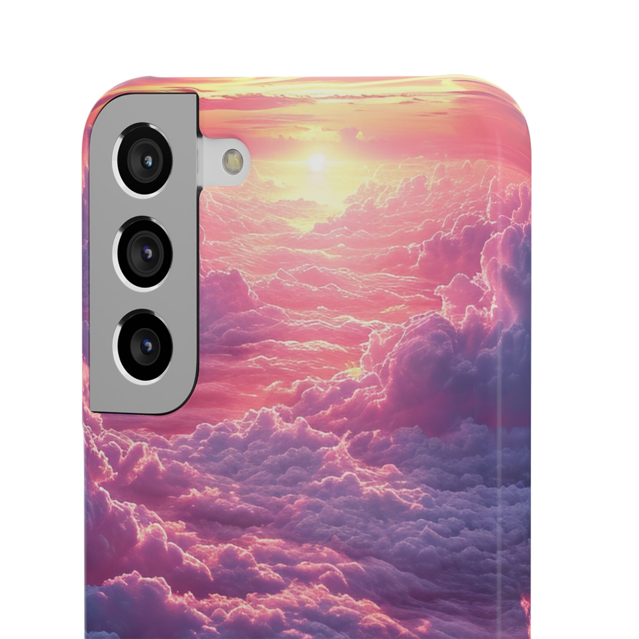 Pink Purple Clouds - Slim Samsung S22 Phone Case