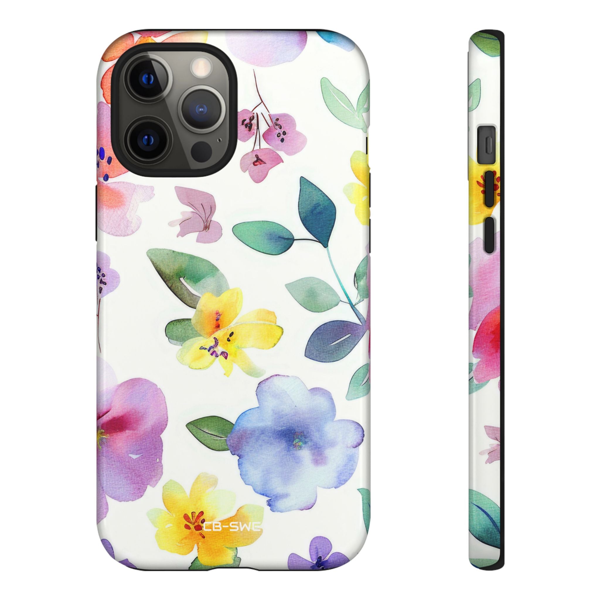 Whimsical Watercolor Florals - iPhone Case
