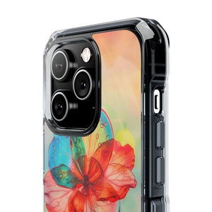 Dreamy Liquid Bloom - Phone Case for iPhone (Clear Impact - Magnetic)