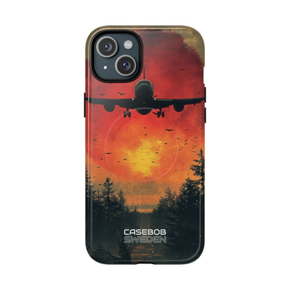 Crimson Sky Flight iPhone 15 - Tough+
