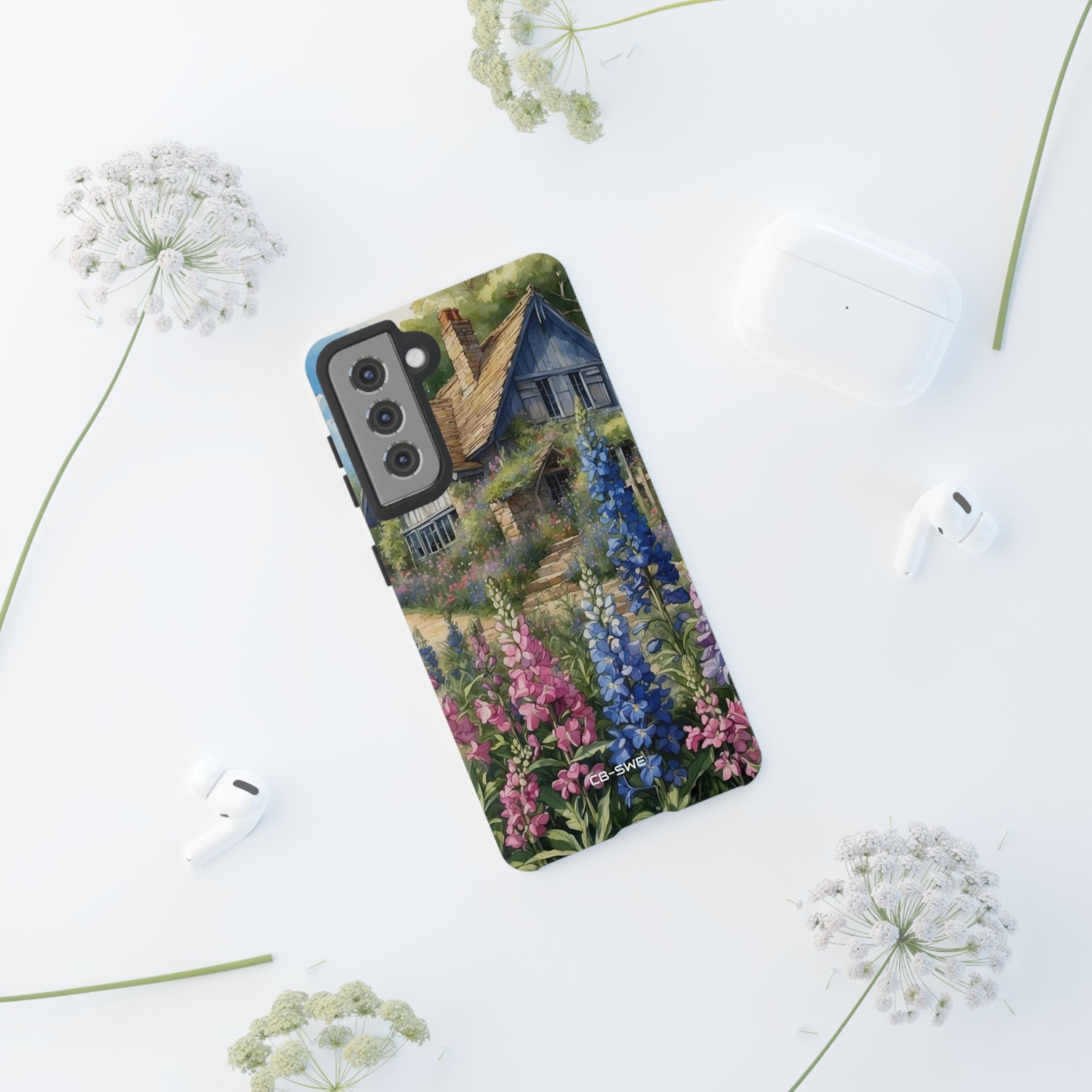 Cottage Surrounded Blossoms - Samsung Case