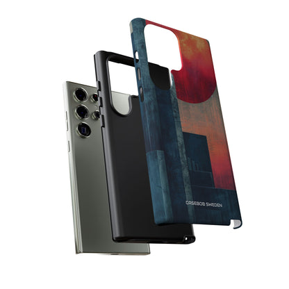 Abstract Geometric Skyline - Tough Samsung S23 Phone Case