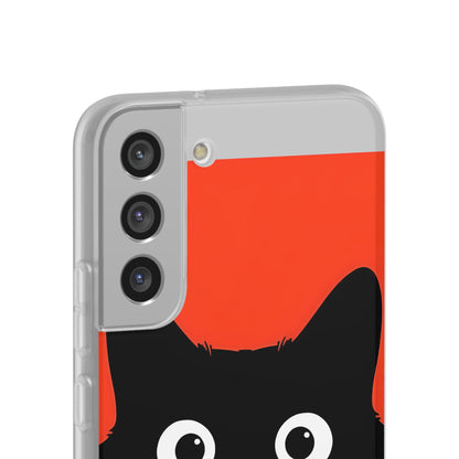 Peekaboo Cat Crimson Samsung S22 Plus Case - Soft