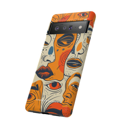 Gradient Face Mosaic Google Pixel 6 - Tough Phone Case