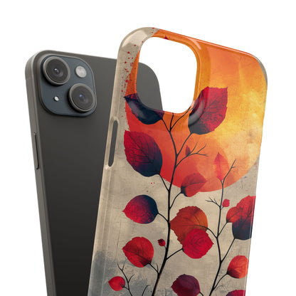 Sunlit Branch - Slim iPhone 15 Phone Case