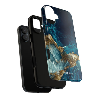 Golden Veins iPhone 16 Plus Case - Tough