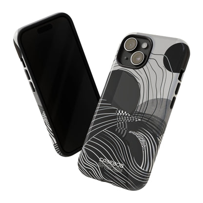 Monochrome Motion Flow iPhone 15 - Resistente
