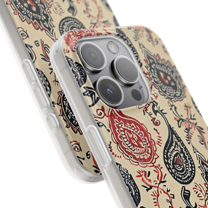 Vintage Paisley Elegance iPhone 15 - Flexi Phone Case