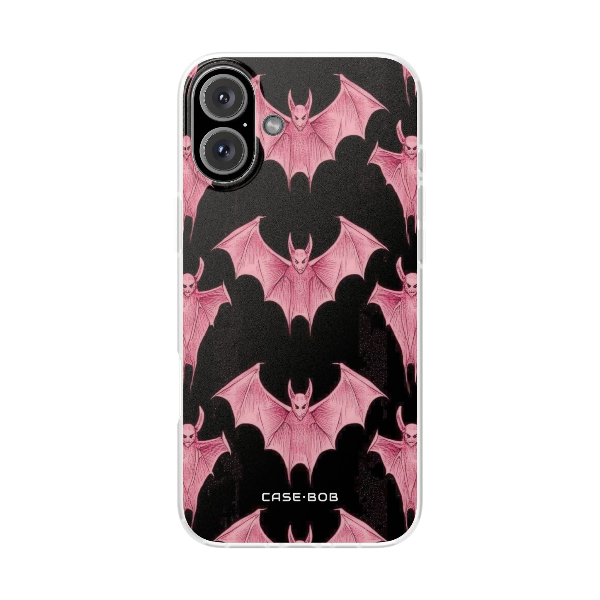 Pink Batwave iPhone 16 Plus Case - Soft
