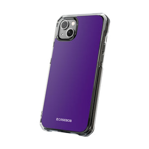 Indigo Color | Phone Case for iPhone (Clear Impact Case - Magnetic)