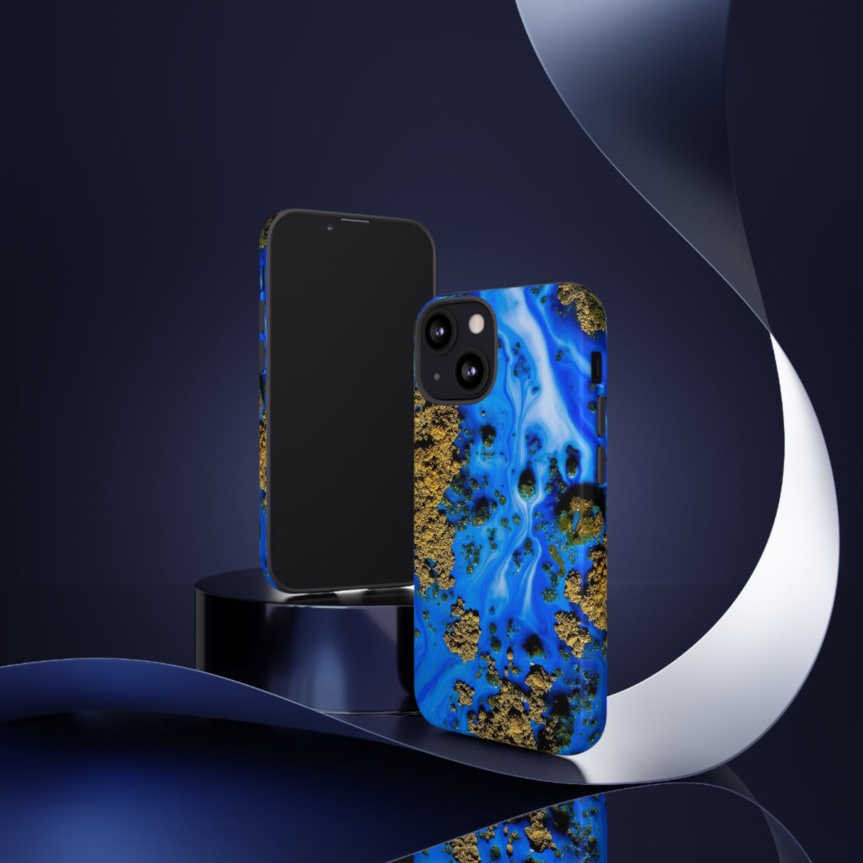 Blue River Ink Art iPhone Case (Protective) Phone Case