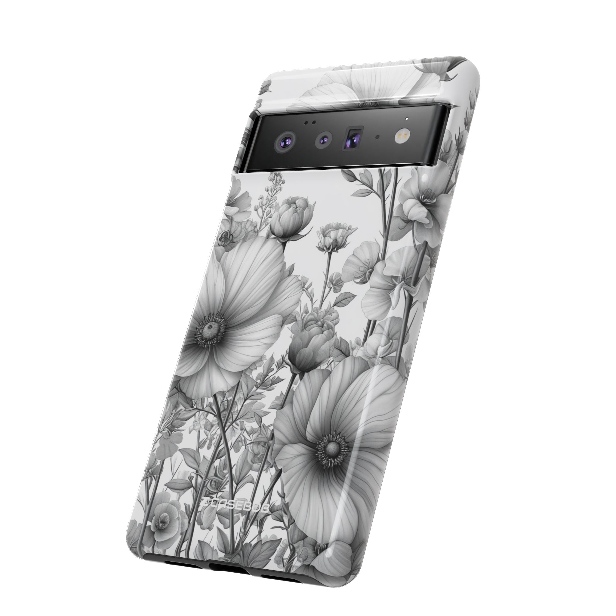 Monochrome Flora - Phone Case for Google Pixel