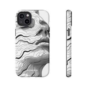 Topographic Serenity | Protective Phone Case for iPhone