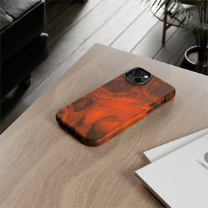 Red Flame Ink Art iPhone Case (Protective) Phone Case