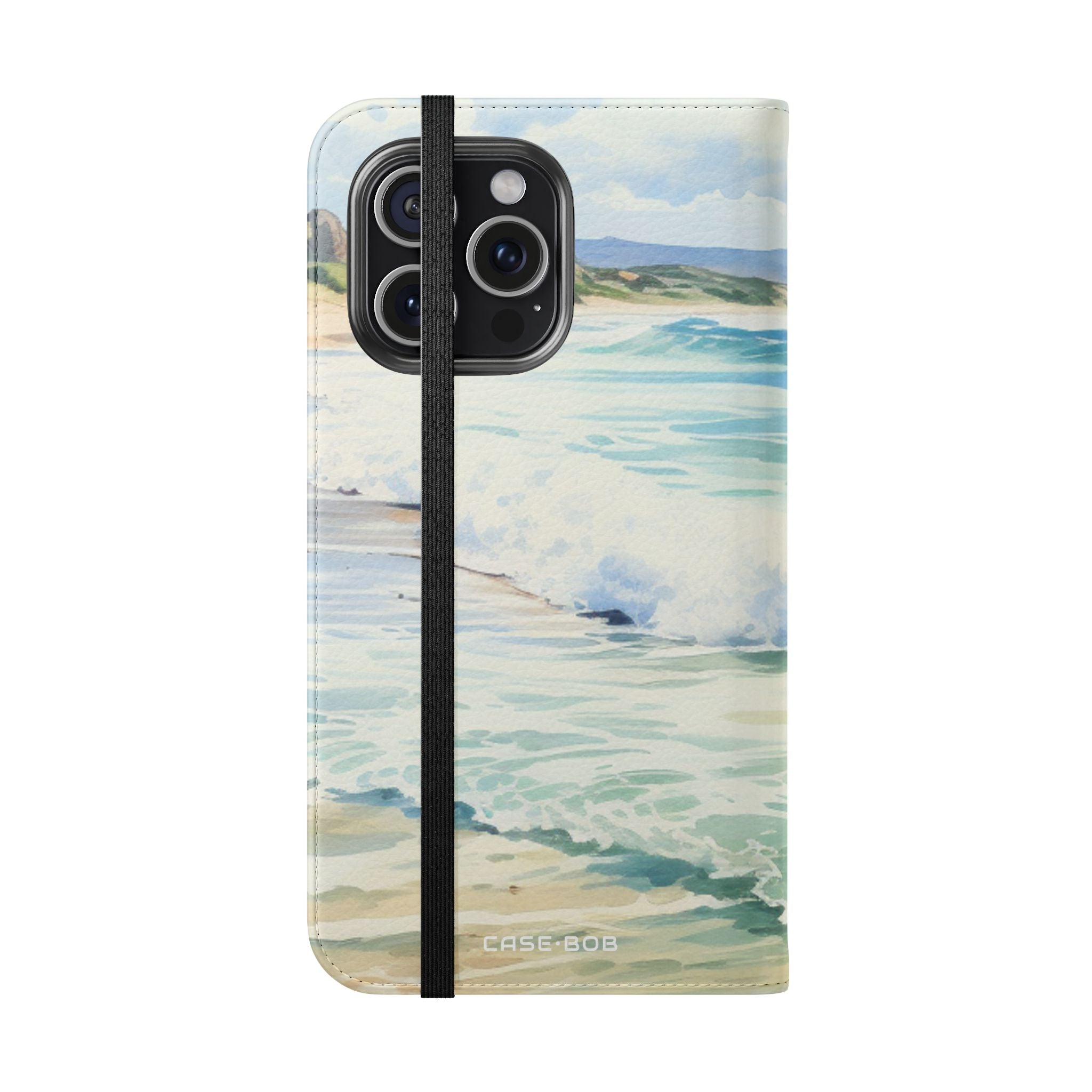 Foaming Blue Waves - iPhone 15 Pro Max Case - Wallet