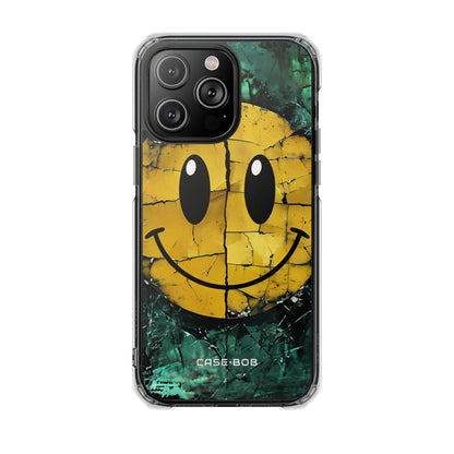 Cracked Smiley iPhone 14 Pro Max Case - Impact