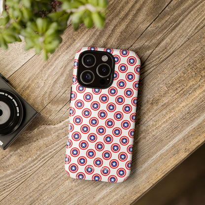 Star Shield Pattern iPhone 16 Pro Case - Tough