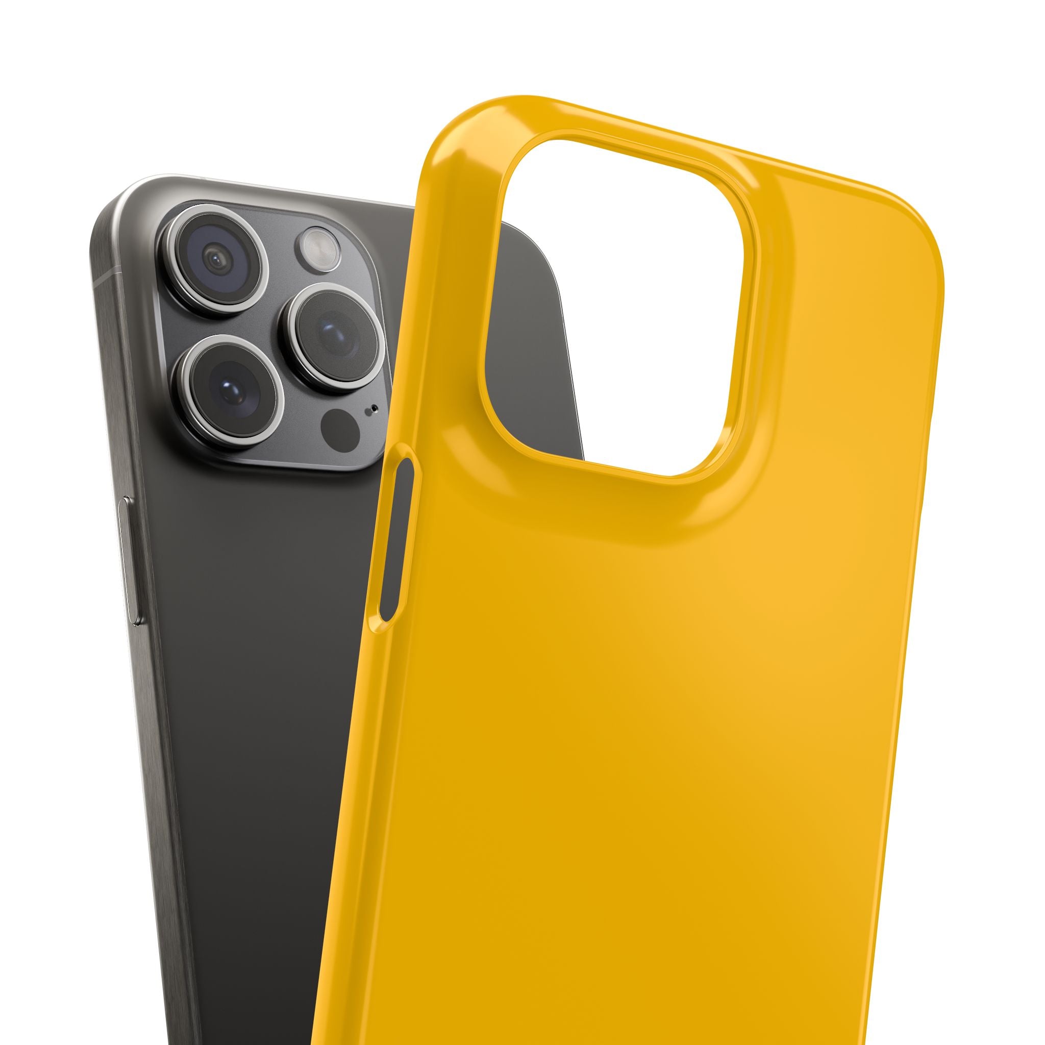 Amber Yellow - Slim iPhone 15 Phone Case