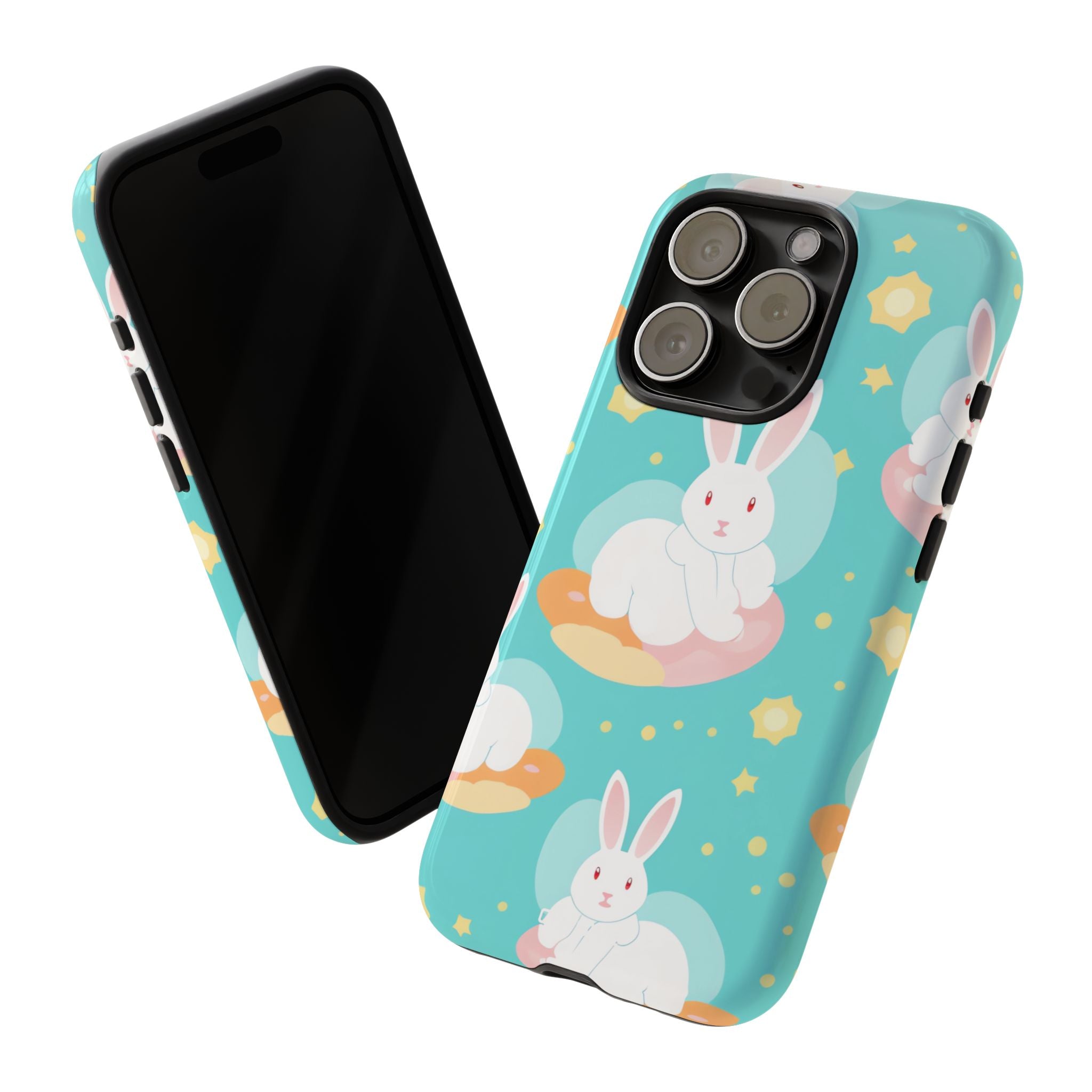 Bunnies Float Dreamily - iPhone Case