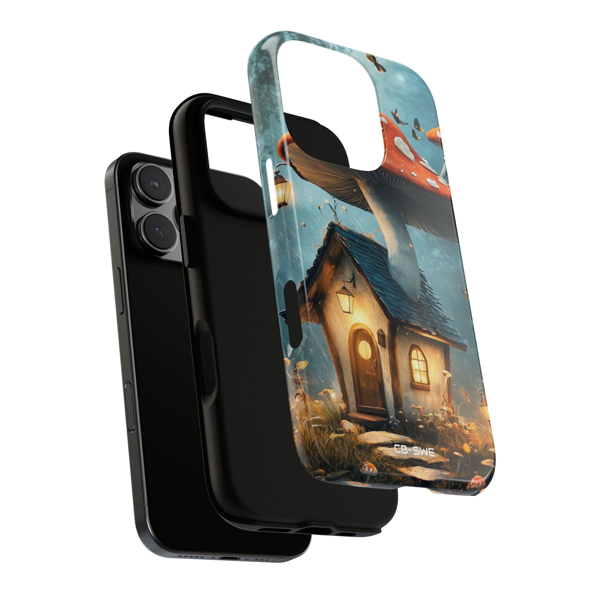 Mushroom House Glows - iPhone Case
