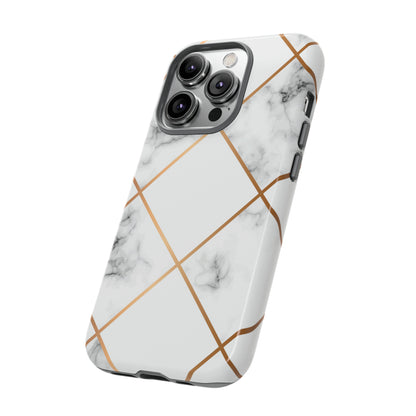 White Marble - Protective Phone Case