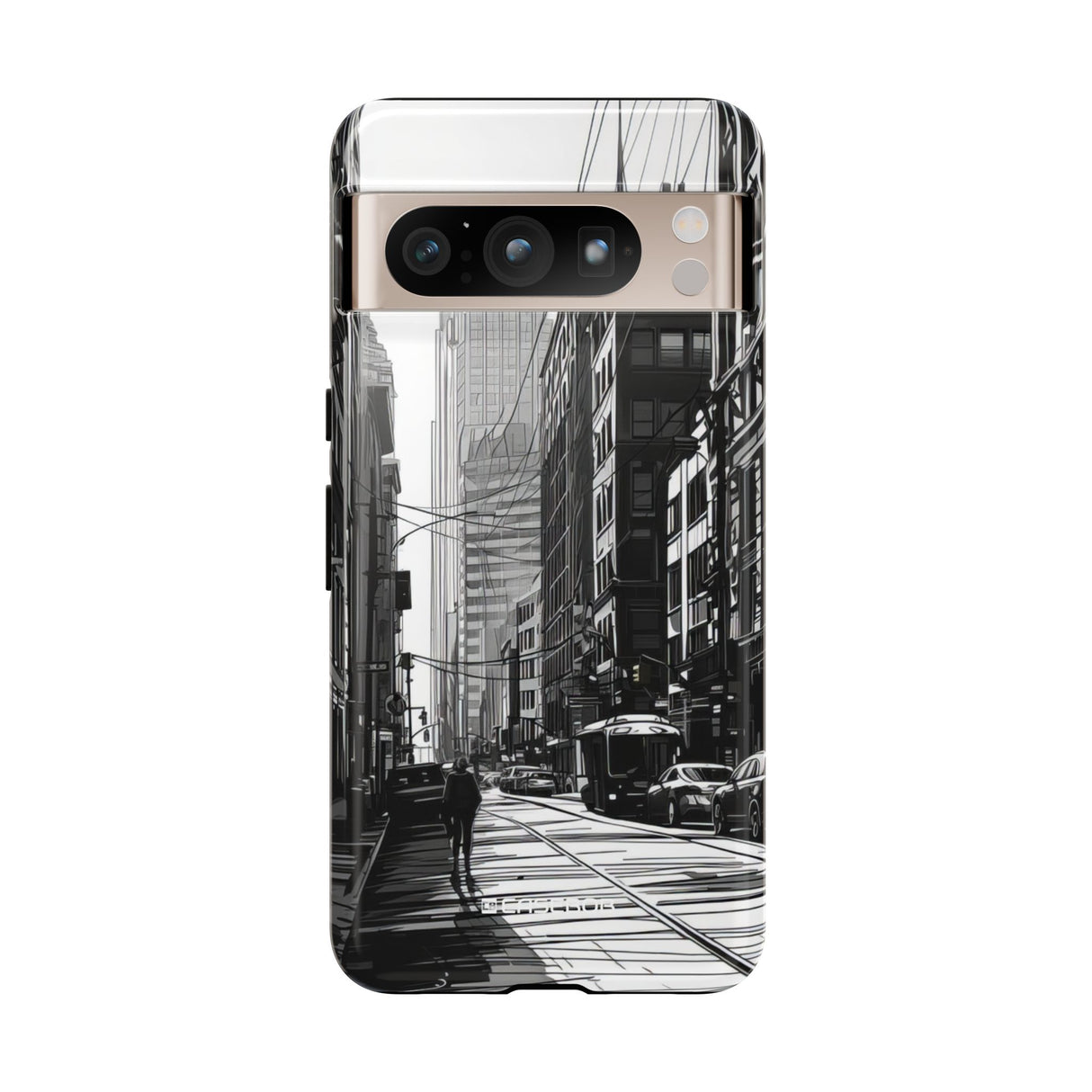 Noir Urban Serenity | Protective Phone Case for Google Pixel