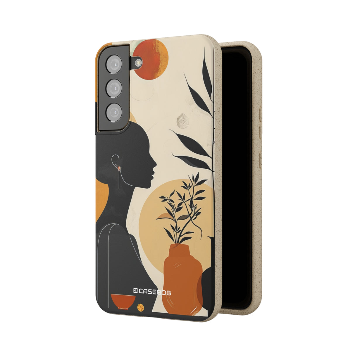 Modern Silhouette Tranquility | Biodegradable Phone Case