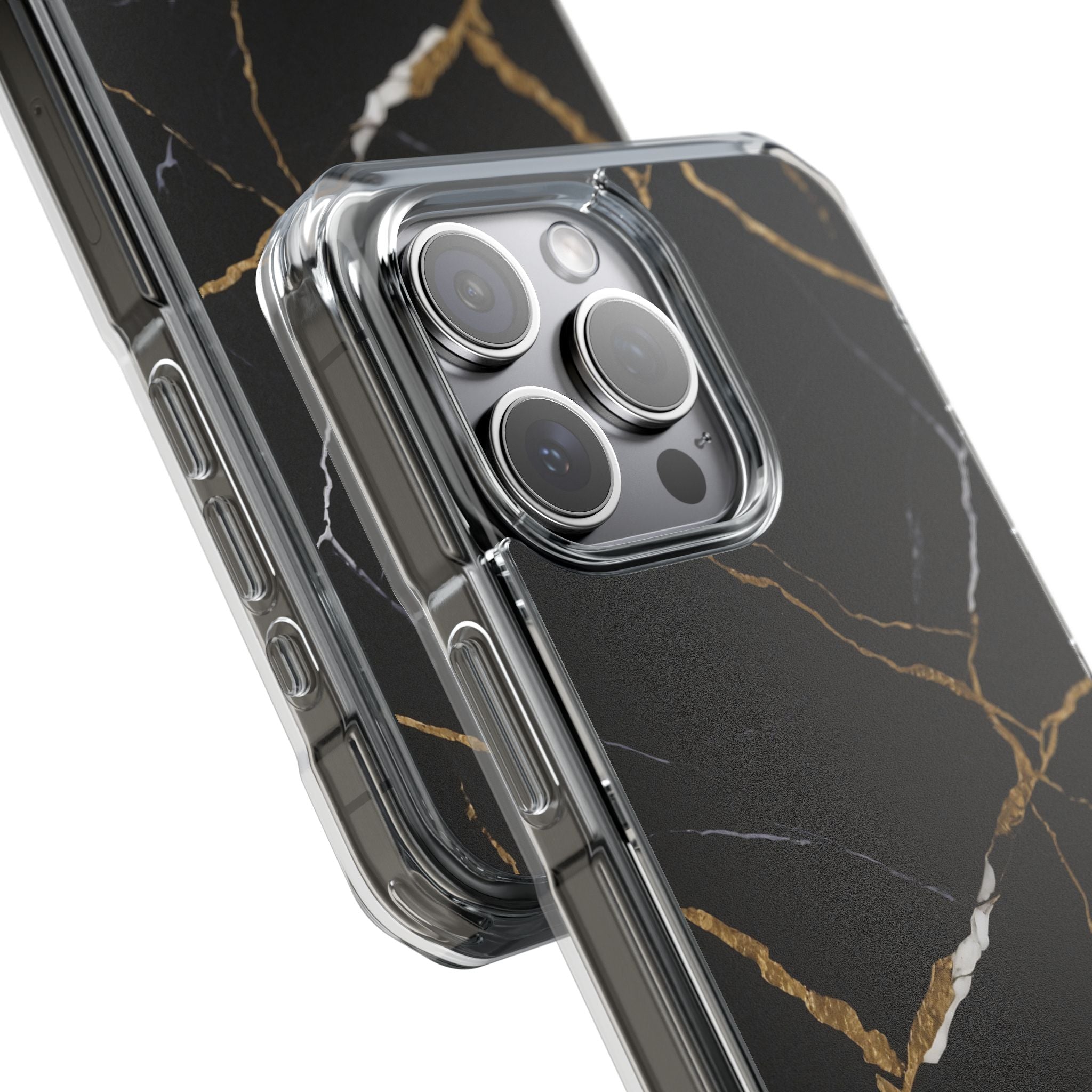 Golden Veins Emerge iPhone Case - Impact
