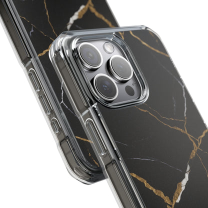 Golden Veins Emerge iPhone Case - Impact