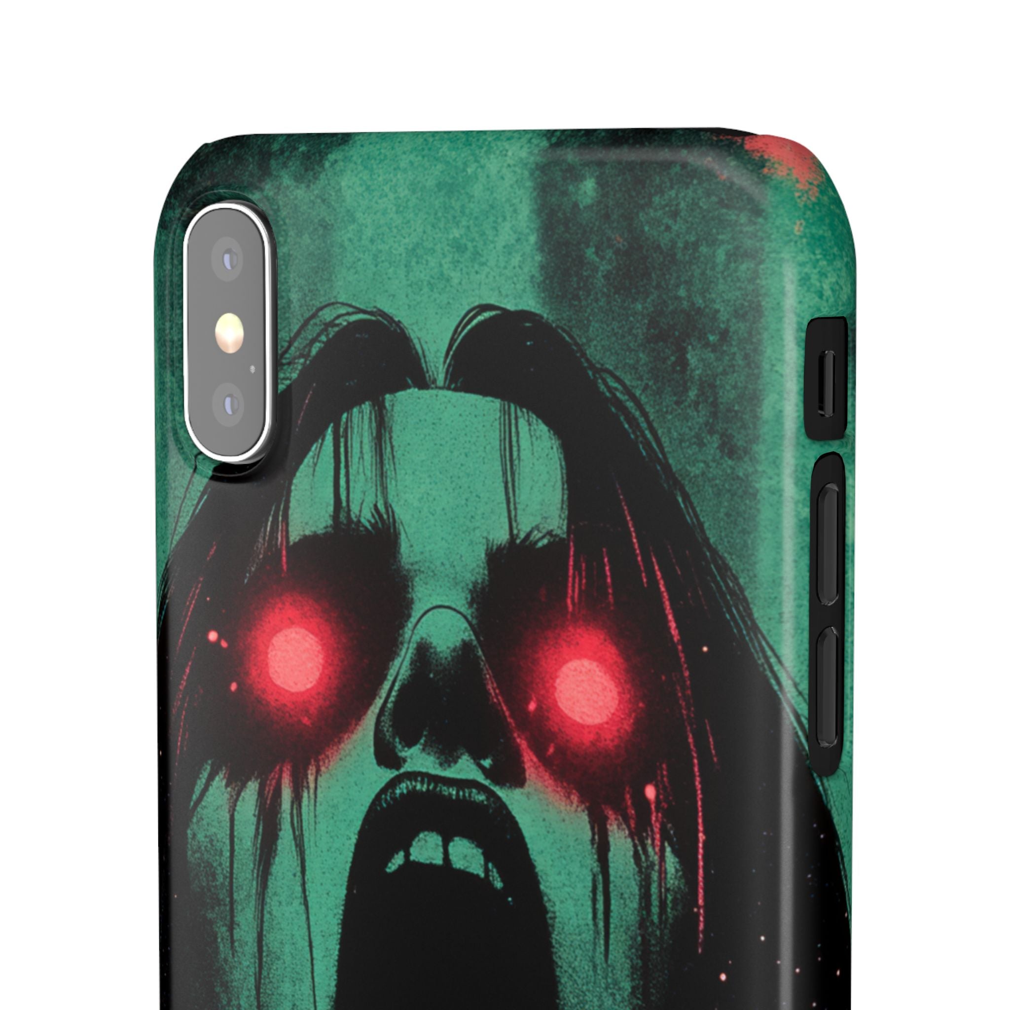 Haunting Glow of Gothic Eyes  iPhone X - Slim Phone Case