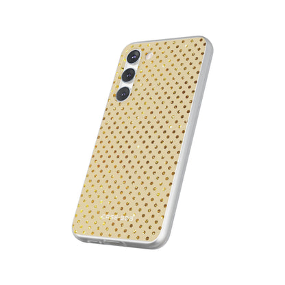 Gold Sparkle Grid Samsung S23 Plus Case - Soft