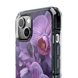 Radiant Orchid Design | Handyhülle für iPhone (Clear Impact Case – magnetisch) 