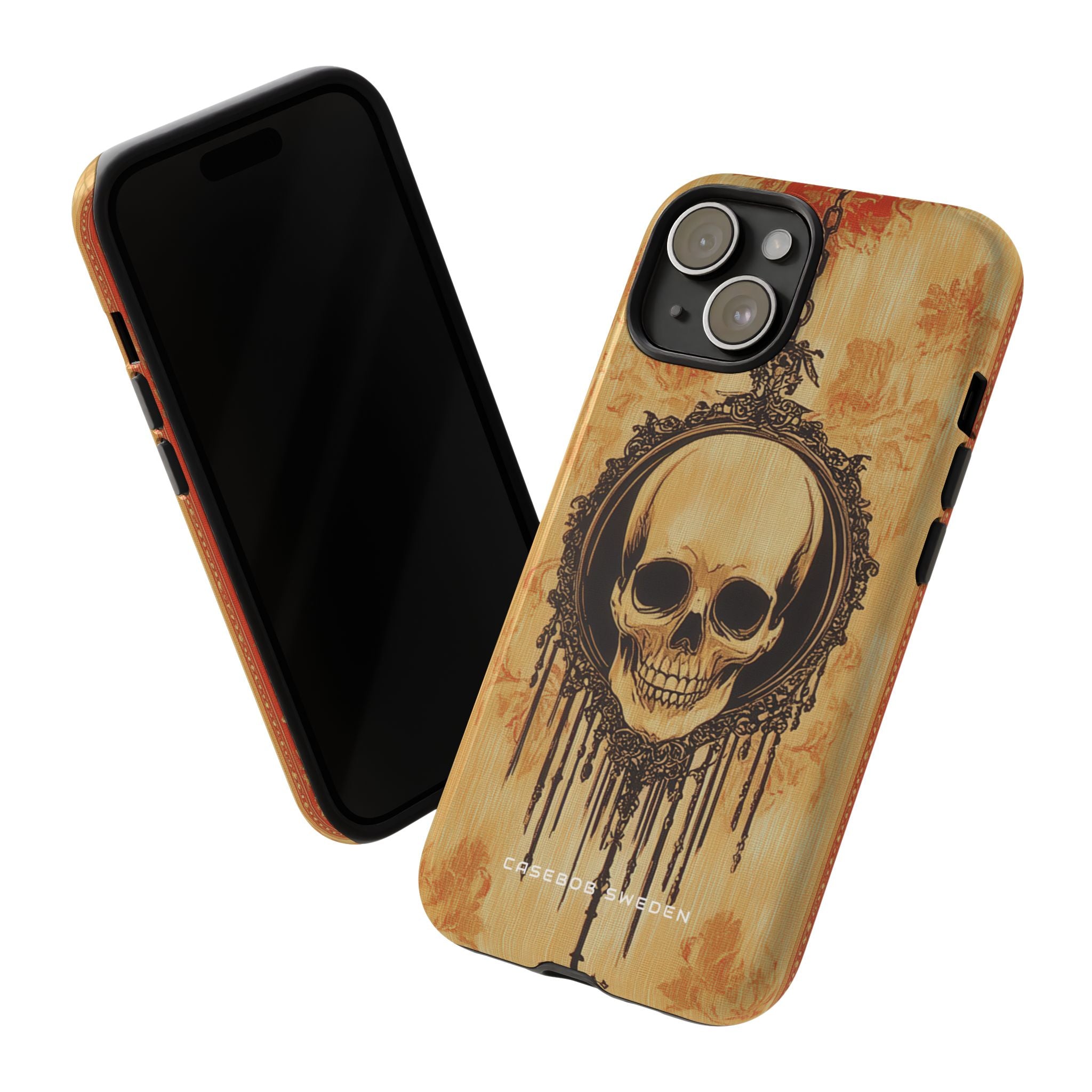 Gothic Skull Elegance iPhone 15 - Tough Phone Case