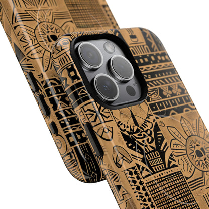 Tribal Faces iPhone 15 Pro Max Case - Tough+