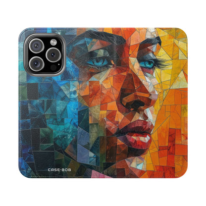 Mosaic Gaze Blue - iPhone 16 Pro Case - Wallet