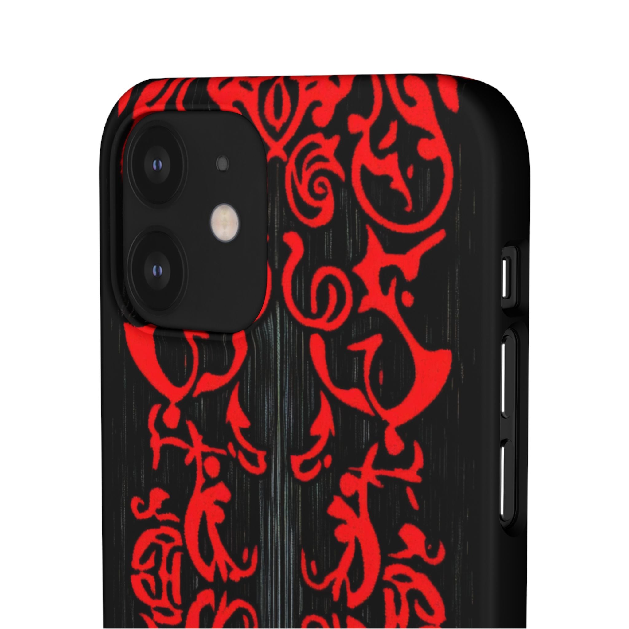 Gothic Crimson Symmetry iPhone 12 - Slim Phone Case