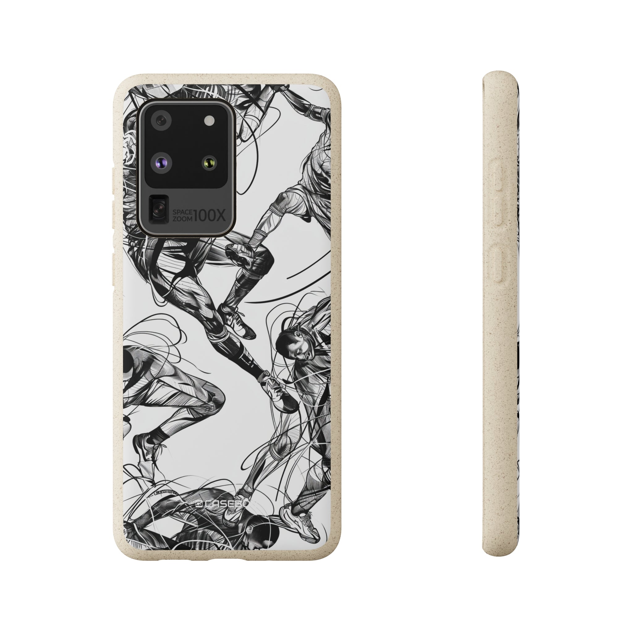 Dynamic Athletic Surrealism | Biodegradable Phone Case