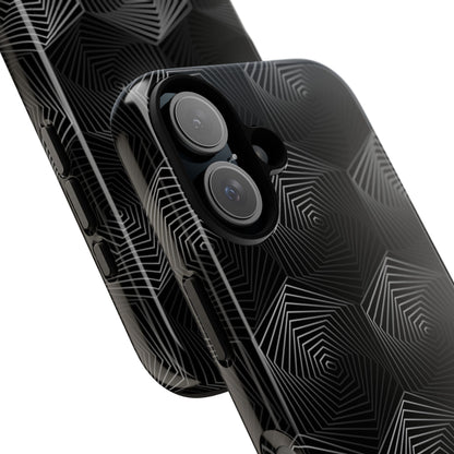 Geometric Spiral Illusion - iPhone Case