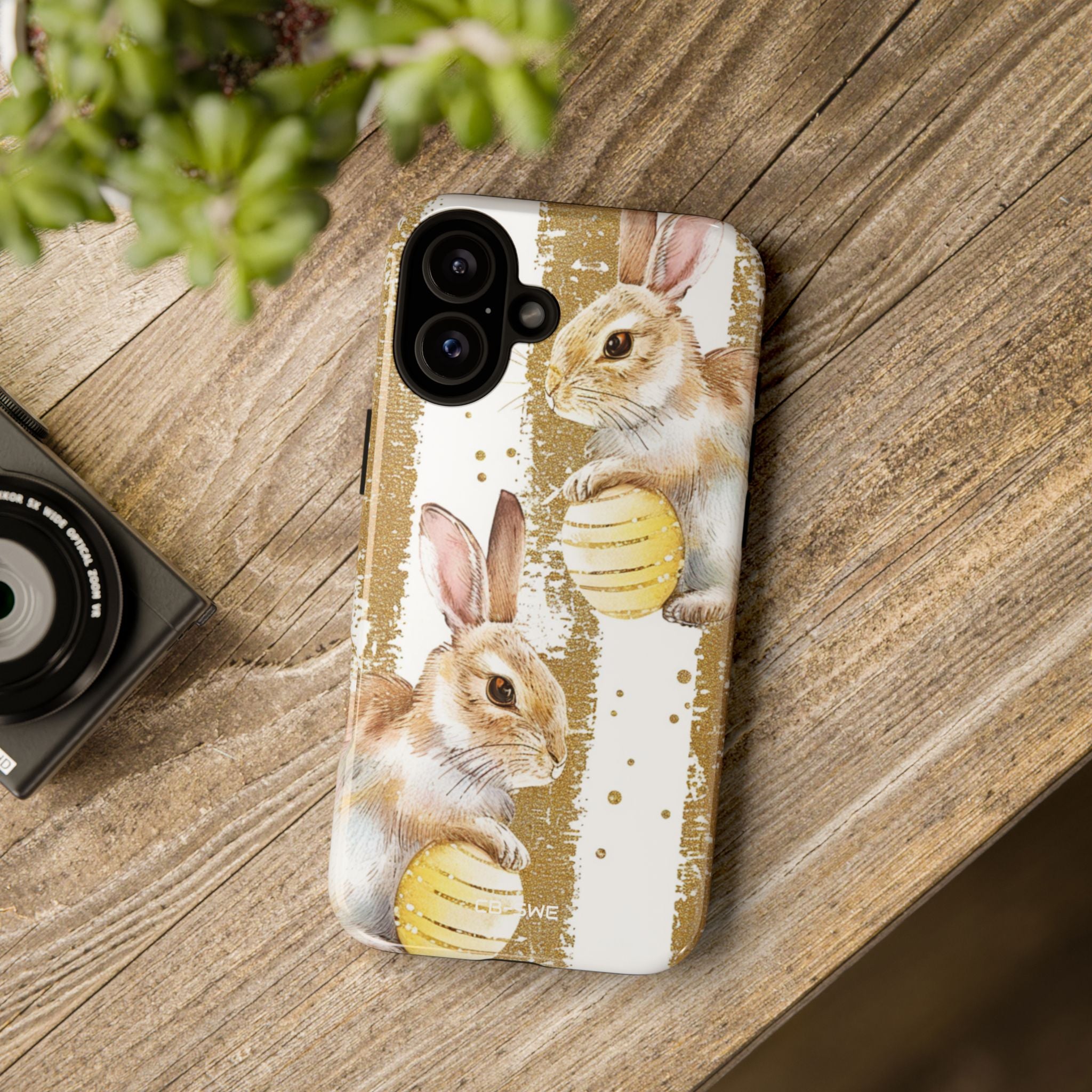 Bunnies Hold Eggs - iPhone Case