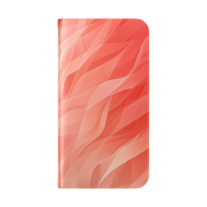 Coral Waves - iPhone 15 Plus Case - Wallet